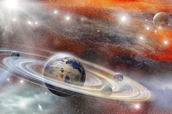 abstrakte Galaxie, Glasbild Angebot – Bild 5