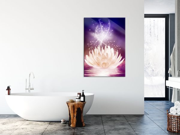abstrakte Seerose, Glasbild Online – Bild 4