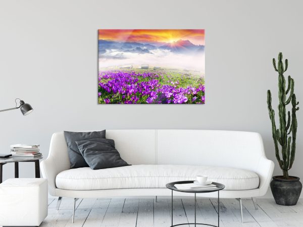Sonnenaufgang im Karpaten Gebirge, Glasbild Verkauf – Bild 2