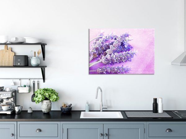 getrockneter Lavendel, Glasbild Angebot – Bild 3