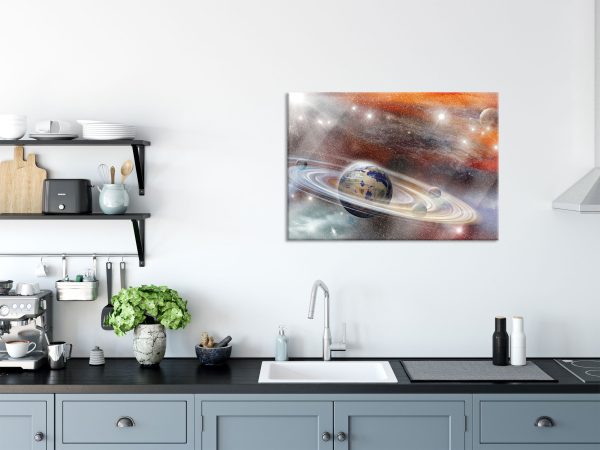 abstrakte Galaxie, Glasbild Angebot – Bild 3