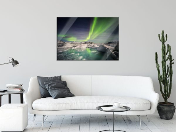gewaltiges Polarlicht, Glasbild Jetzt online – Bild 2
