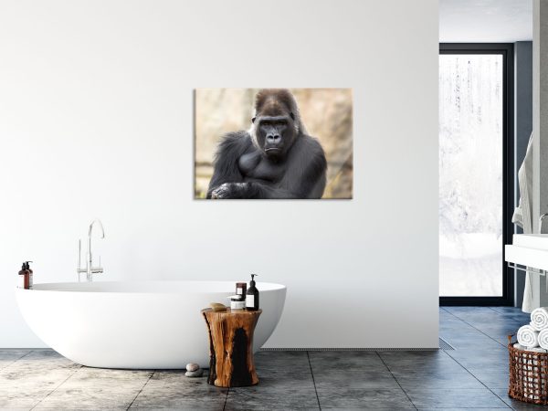 gelangweilter Gorilla, Glasbild Mode – Bild 4