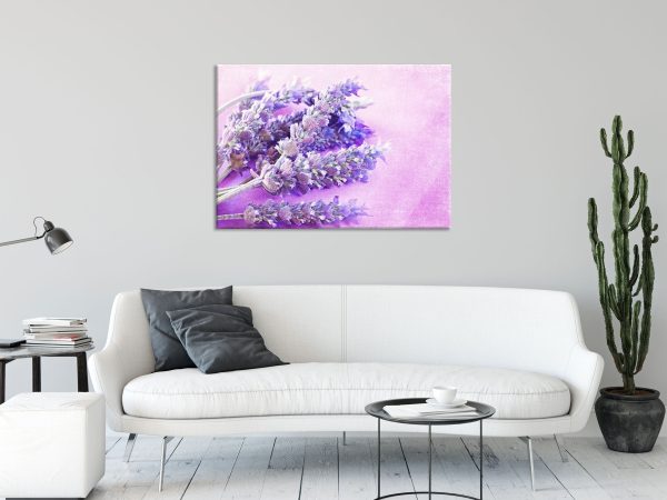 getrockneter Lavendel, Glasbild Angebot – Bild 2