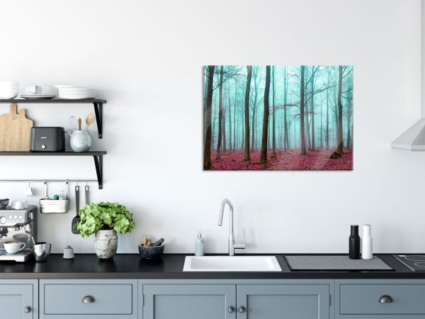 abstrakter Wald, Glasbild Rabatt – Bild 3