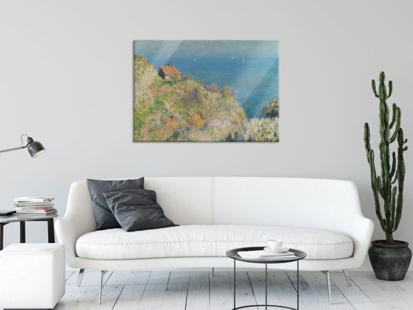Claude Monet - Die Hütte des Zollwächters, Glasbild Mode – Bild 2