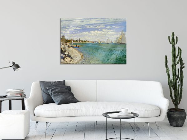 Claude Monet - Regatta bei Sainte, Glasbild Verkauf – Bild 2