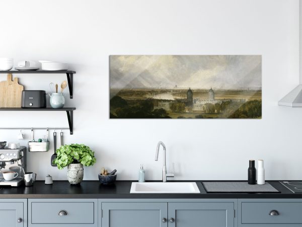 William Turner - London from Greenwhich Park , Glasbild Panorama Online – Bild 3