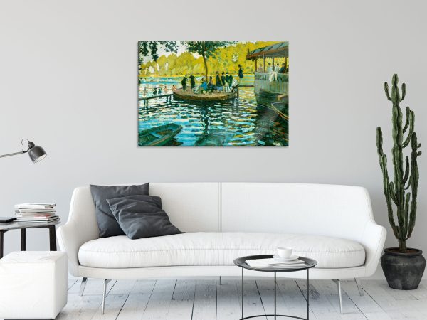 Claude Monet - Badende in La Grenouillère, Glasbild Verkauf – Bild 2