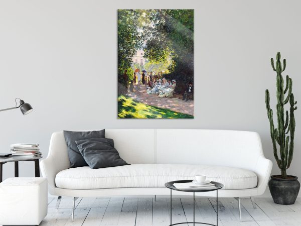 Claude Monet - Der Park Monceau, Glasbild Mode – Bild 2