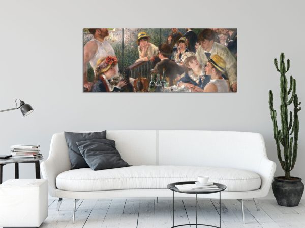 Pierre-Auguste Renoir - Die Mahlzeit der Ruderer, Glasbild Panorama Online-Schn?ppchen – Bild 2