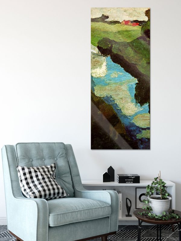 Paula Modersohn - Becker Moorgraben Moorkanal, Glasbild Panorama Jetzt online – Bild 2