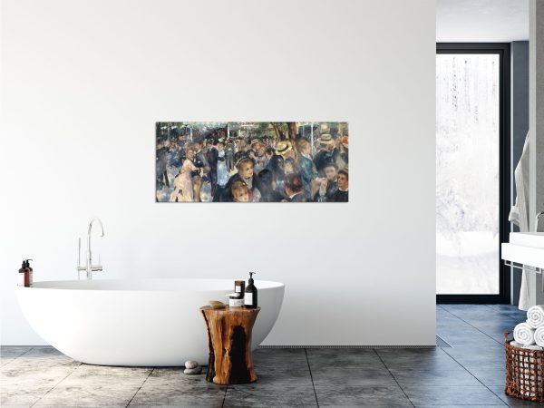 Pierre-Auguste Renoir - Bal du Moulin de la Galette, Glasbild Panorama Verkauf – Bild 4