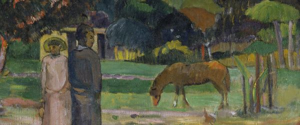 Paul Gauguin - Tahitische Landschaft , Glasbild Panorama Schn?ppchen – Bild 5