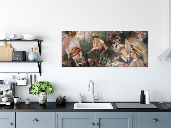 Pierre-Auguste Renoir - Die Mahlzeit der Ruderer, Glasbild Panorama Online-Schn?ppchen – Bild 3
