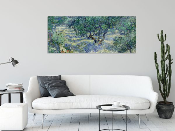 Vincent Van Gogh - Oliven-Feld , Glasbild Panorama Zu verkaufen – Bild 2