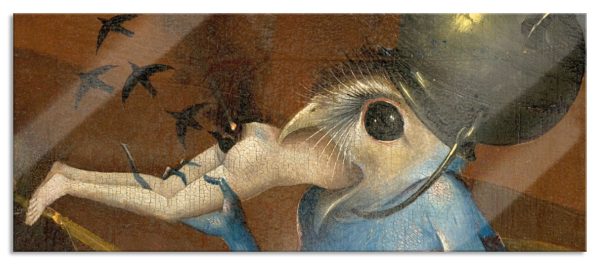 Hieronymus Bosch - Ausschnitt aus Garten der Lüste I, Glasbild Panorama Verkauf