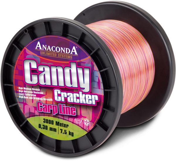 Anaconda Candy Cracker Line 1200m   Monofile & Fluorocarbon Schnur   Karpfenschnur Rabatt